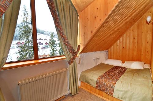 Ένα ή περισσότερα κρεβάτια σε δωμάτιο στο Chaban Aparthotel