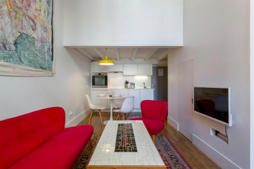 Zona de estar de Opéra - Appartement 2beapart