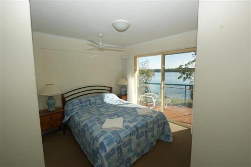 Katil atau katil-katil dalam bilik di The Esplanade Riverview Holiday Apartments