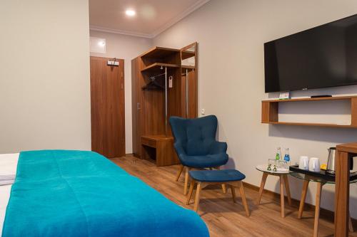 TV o dispositivi per l'intrattenimento presso Hotel Topaz Poznań Centrum