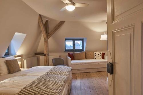 Ένα ή περισσότερα κρεβάτια σε δωμάτιο στο VIA`s Appartements und Ferienwohnungen