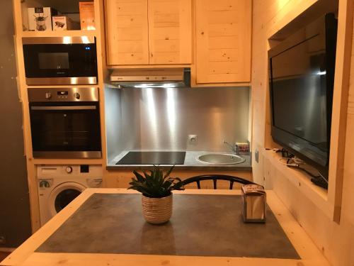 Dapur atau dapur kecil di Gîte Bella Vita