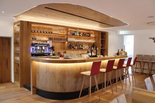Lounge atau bar di Gasthof Zum Hirschen Margreid