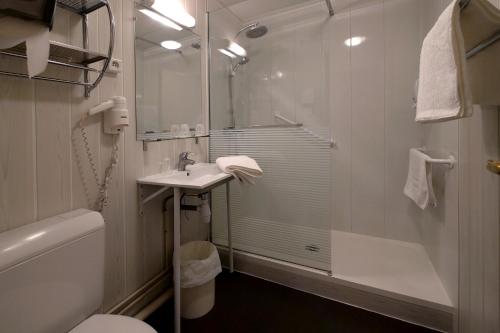 Koupelna v ubytování Le Vert Galant