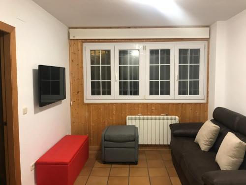 TV a/nebo společenská místnost v ubytování Maribel Arttyco