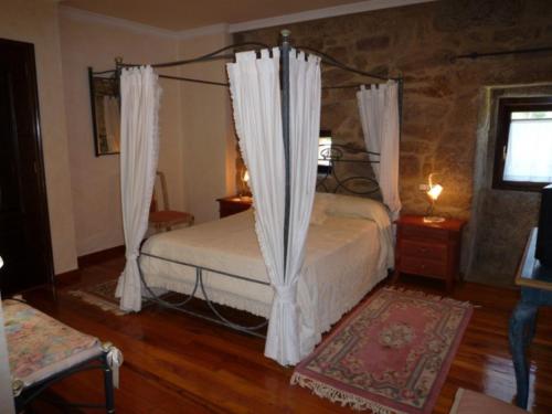 Krevet ili kreveti u jedinici u okviru objekta Casa das Pías