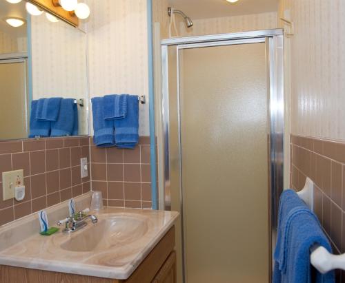 Kylpyhuone majoituspaikassa Myer Country Motel