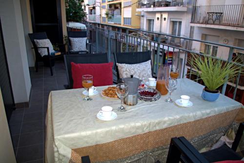 Balkoni atau teres di Sweet Inas