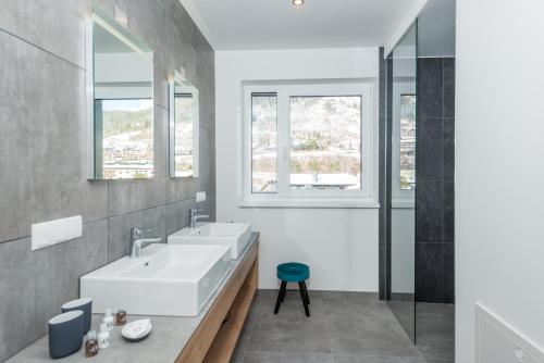 Koupelna v ubytování Deluxe Appartement Berglust