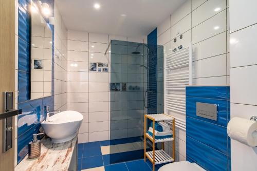 Koupelna v ubytování Apartmani Dalmacjia