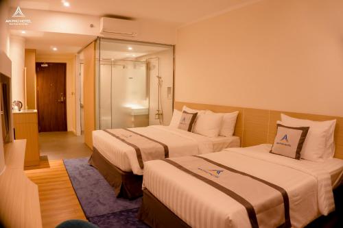 Katil atau katil-katil dalam bilik di An Phu Hotel