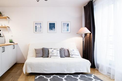Posteľ alebo postele v izbe v ubytovaní Arkadia Chillout Apartment