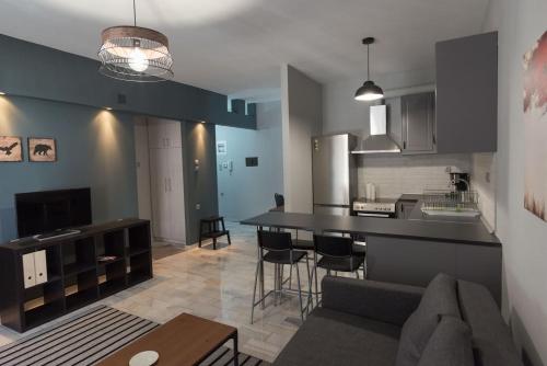 Kuchyň nebo kuchyňský kout v ubytování Centrally Located Apartment