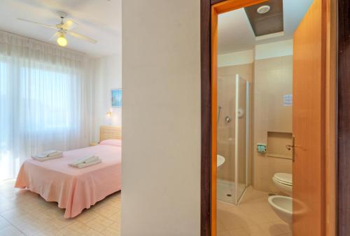 Koupelna v ubytování Hotel K2