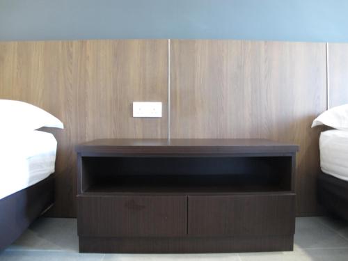 Cama o camas de una habitación en HOTEL SUKARAMAI