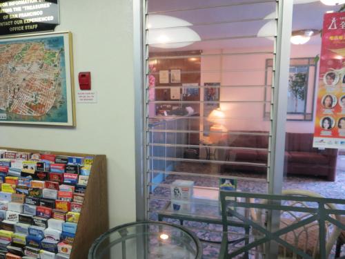 a store with a display window in a store at Royal Pacific Motor Inn in San Francisco