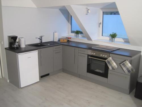 Η κουζίνα ή μικρή κουζίνα στο Töfte Bude