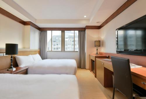 The Rivero Hotelにあるテレビまたはエンターテインメントセンター
