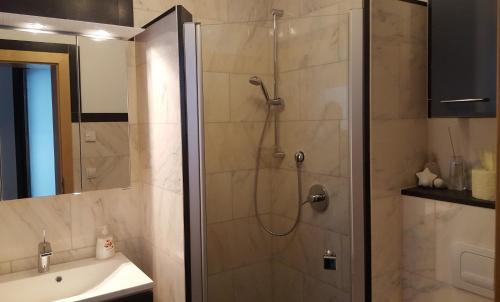 Kúpeľňa v ubytovaní Alpenappartement Sonne