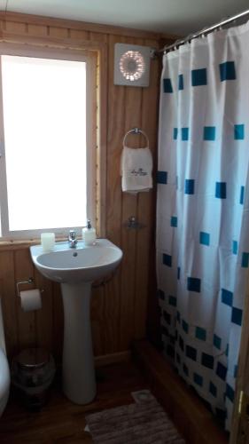 Koupelna v ubytování Hostal Lejana Patagonia