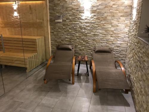 Ruang duduk di Alpin Penthouse Hollersbach