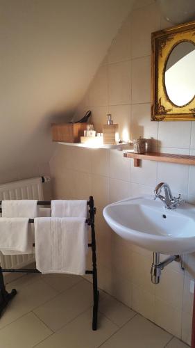 Koupelna v ubytování Hart van Bourdonck