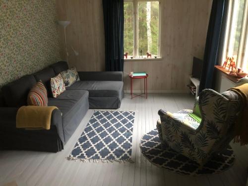 Χώρος καθιστικού στο Ferienhaus Småland
