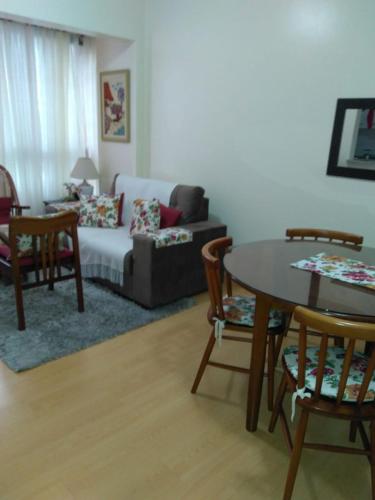 Χώρος καθιστικού στο Apartamento Centro Gramado