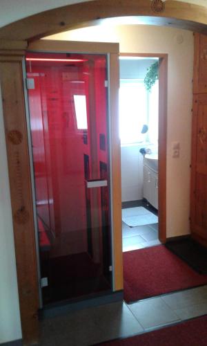 Koupelna v ubytování Biancas Ferienwohnung im Haus Roswitha