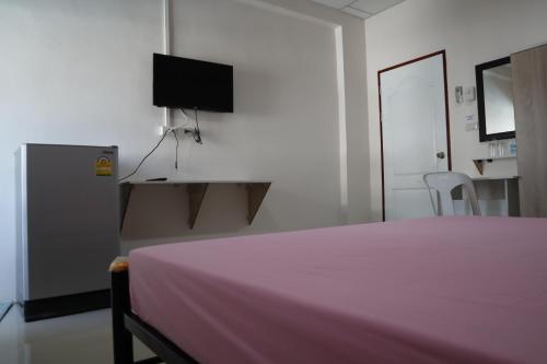 TV a/nebo společenská místnost v ubytování SKF hotel place