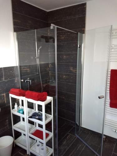 Ванная комната в Ferienhaus Fräulein Frenz