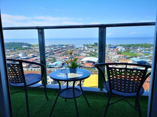 Balkón nebo terasa v ubytování Sekinchan SeaView Homestay 034 高楼看海阳台民宿