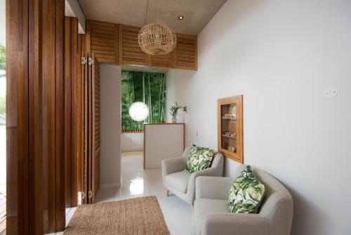 Posezení v ubytování Bamboo Guest House