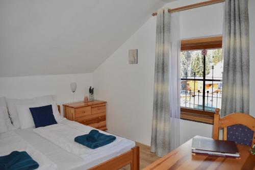 Postel nebo postele na pokoji v ubytování Haus Thomas