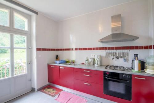Η κουζίνα ή μικρή κουζίνα στο Villa Tranquillité