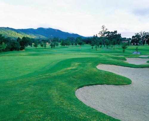 a view of a golf course with a snakeideredideredideredideredideredideredidered at Fairmont Sonoma Mission Inn & Spa in Sonoma