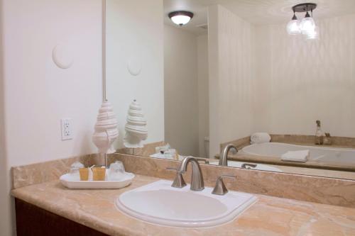 Koupelna v ubytování Andreas Hotel & Spa