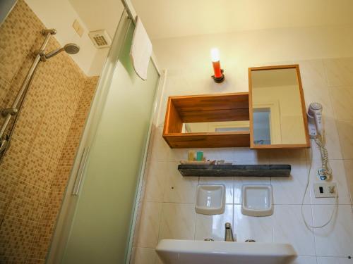 Koupelna v ubytování Hotel Portofino