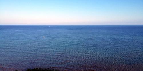 an aerial view of a large body of water at La Medusa in La Ciaccia