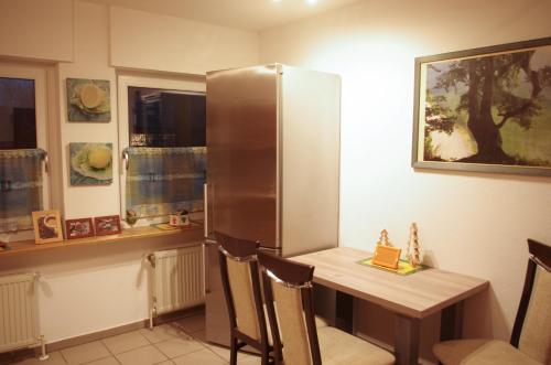Kuchyň nebo kuchyňský kout v ubytování Lippetaler Gästehaus