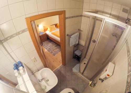 Koupelna v ubytování Haus Falkner