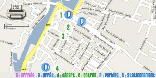 a map of a city with green numbers on it at Maison De Mon Père in Aigues-Mortes