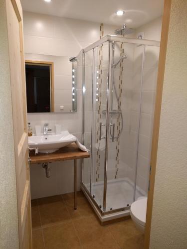 Koupelna v ubytování Appartement Elena