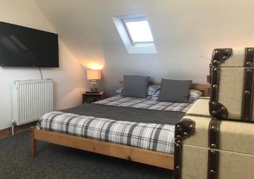 Posteľ alebo postele v izbe v ubytovaní Ayrshire Holiday Cottage