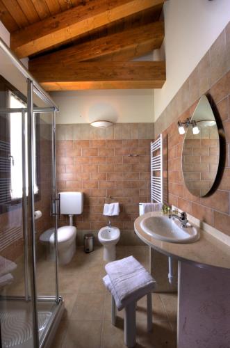 Koupelna v ubytování Agriturismo Olistella
