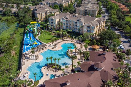 an aerial view of a water park at a resort at Windsor Hills Resort 2 Miles to Disney 6-Bedroom 4-Bathrooms Villa with Private Pool and Spa in Orlando