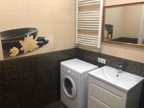 Et badeværelse på GIL apartments, 38 Prospect Svobody