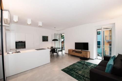 Istumisnurk majutusasutuses Luxury Apartment Manarola by Arbaspàa