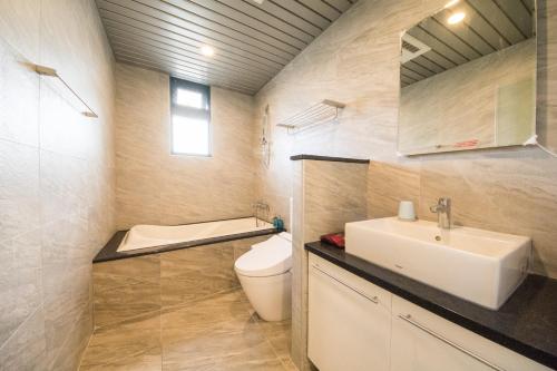 Koupelna v ubytování Yilan Siao Jhu