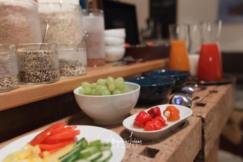 Comida en la casa de huéspedes o alrededores